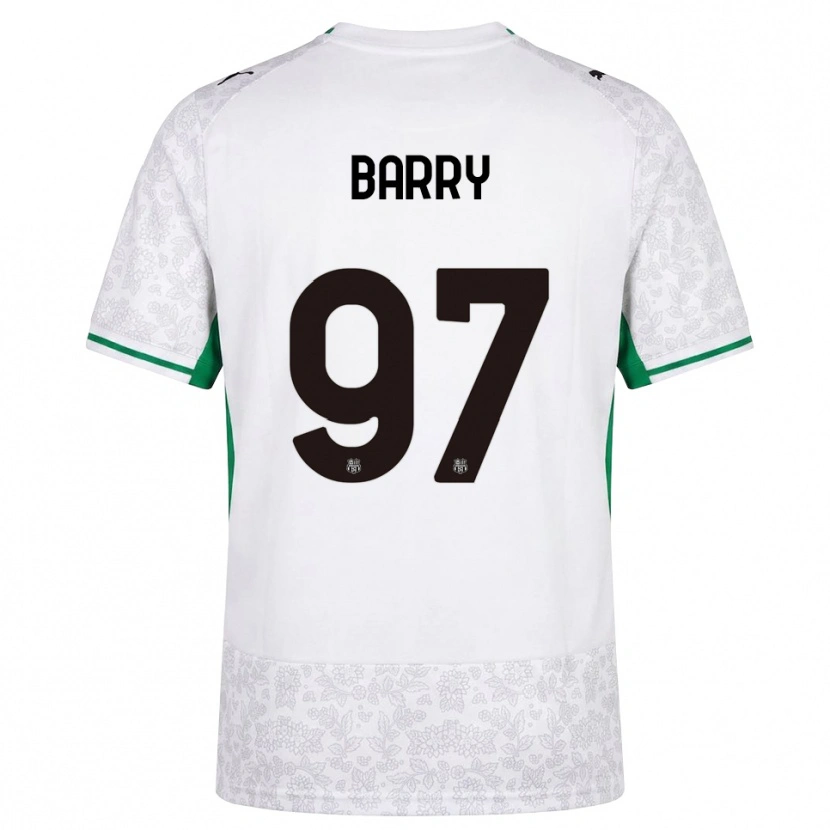 Danxen Dámské Omar Barry #97 Bílá Černá Zelená Daleko Hráčské Dresy 2026/27 Dres