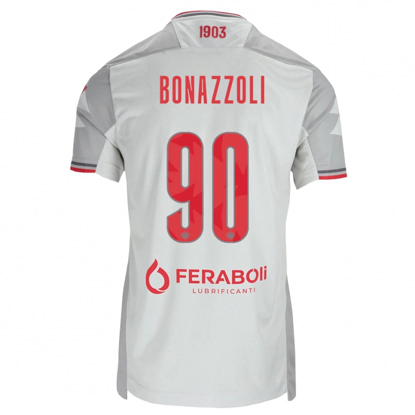 Danxen Dámské Federico Bonazzoli #90 Šedá Bílá Červená Daleko Hráčské Dresy 2026/27 Dres
