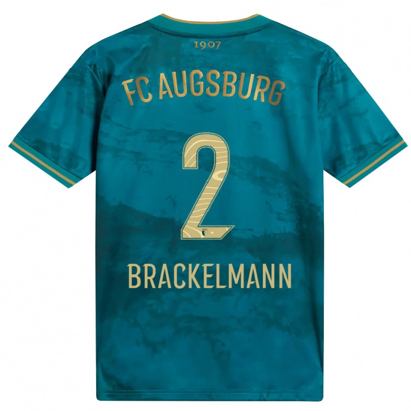 Danxen Dámské Calvin Brackelmann #2 Zelená Hnědá Daleko Hráčské Dresy 2026/27 Dres