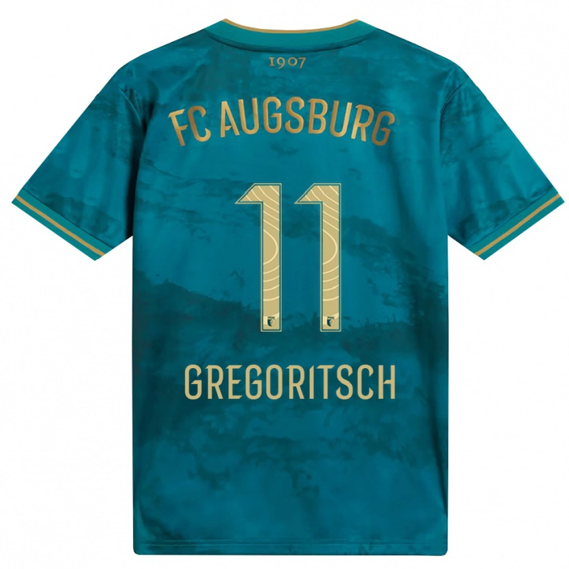Danxen Dámské Michael Gregoritsch #11 Zelená Hnědá Daleko Hráčské Dresy 2026/27 Dres