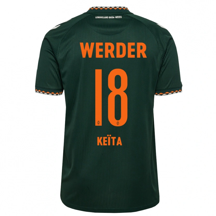 Danxen Dámské Naby Keïta #18 Tmavě Zelená Oranžová Bílá Daleko Hráčské Dresy 2026/27 Dres