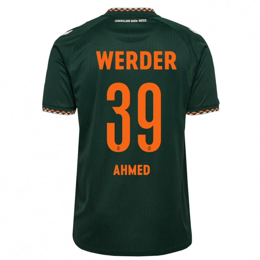 Danxen Dámské Abdelhamid Ahmed #39 Tmavě Zelená Oranžová Bílá Daleko Hráčské Dresy 2026/27 Dres