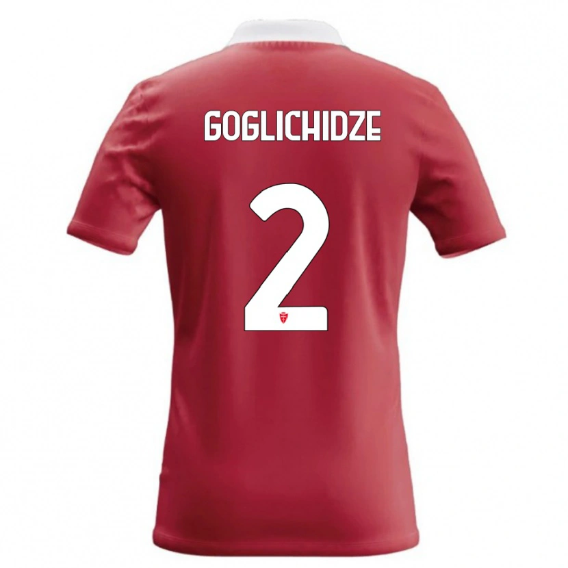 Danxen Dětské Saba Goglichidze #2 Červená Bílá Domů Hráčské Dresy 2026/27 Dres