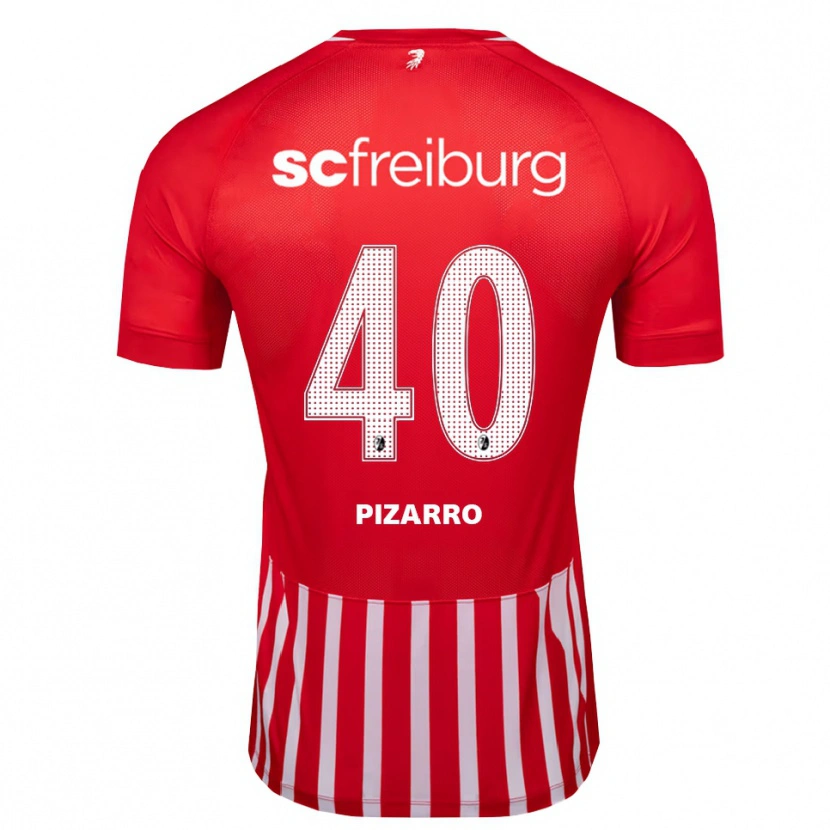 Danxen Dětské Théodore Pizarro #40 Červená Bílá Černá Domů Hráčské Dresy 2026/27 Dres