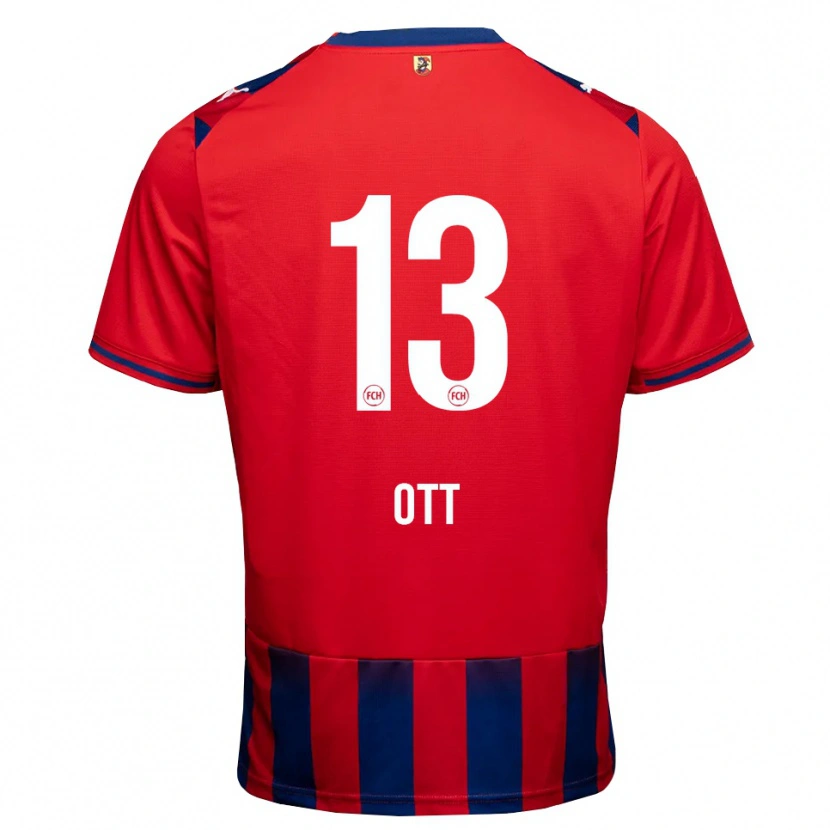 Danxen Dětské Jakob Ott #13 Královská Modř Bílá Červená Domů Hráčské Dresy 2026/27 Dres