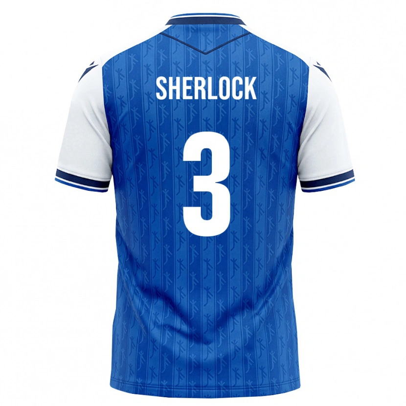 Danxen Dětské Finn Sherlock #3 Královská Modř Bílá Domů Hráčské Dresy 2026/27 Dres