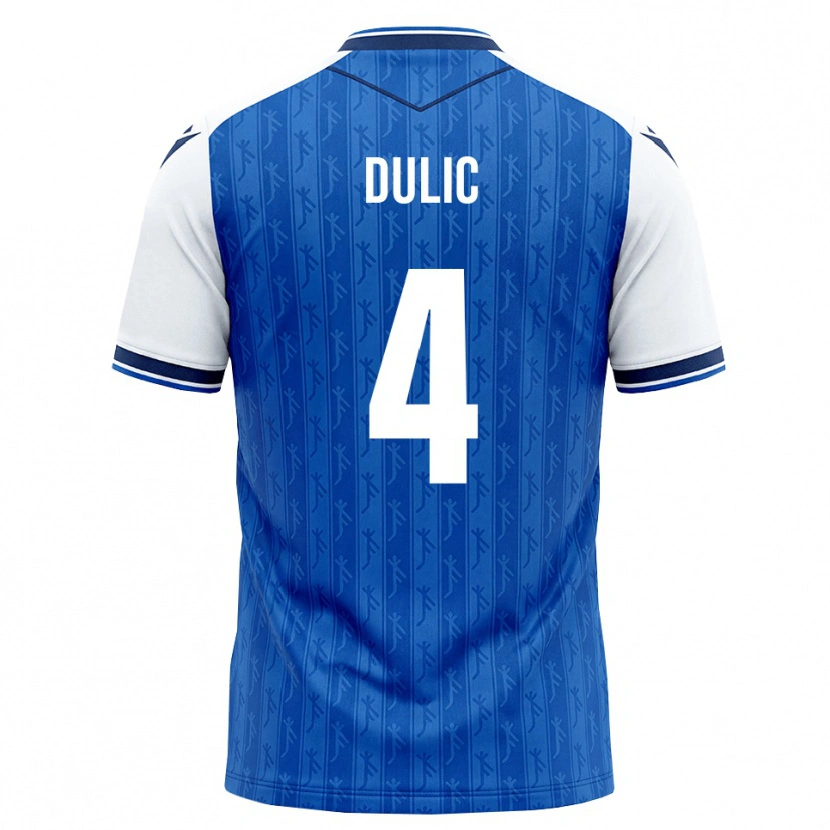 Danxen Dětské Sean Dulic #4 Královská Modř Bílá Domů Hráčské Dresy 2026/27 Dres