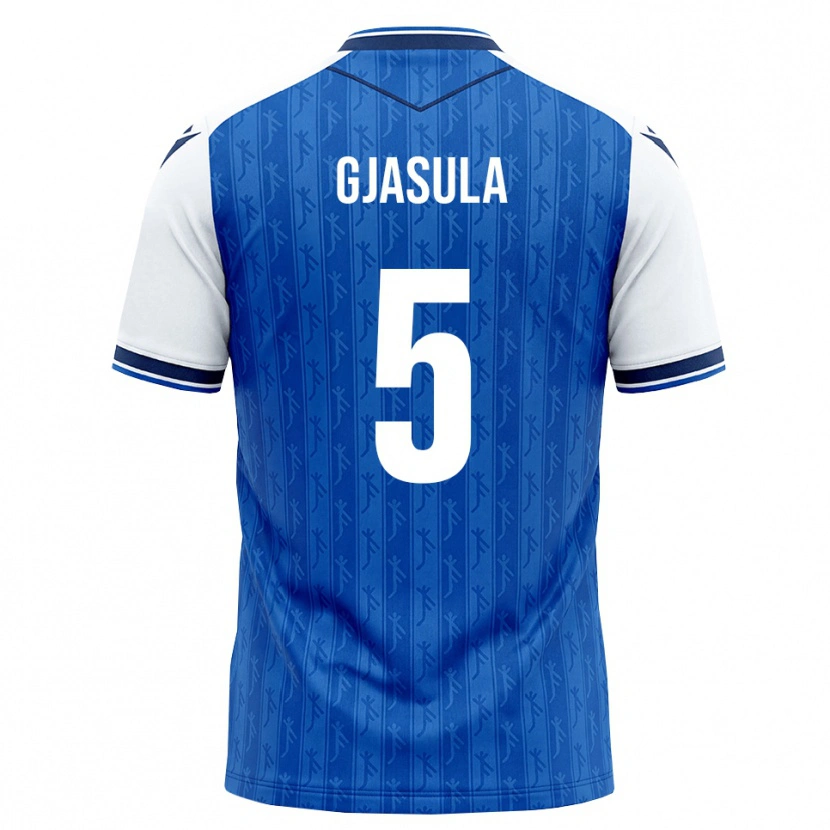 Danxen Dětské Klaus Gjasula #5 Královská Modř Bílá Domů Hráčské Dresy 2026/27 Dres
