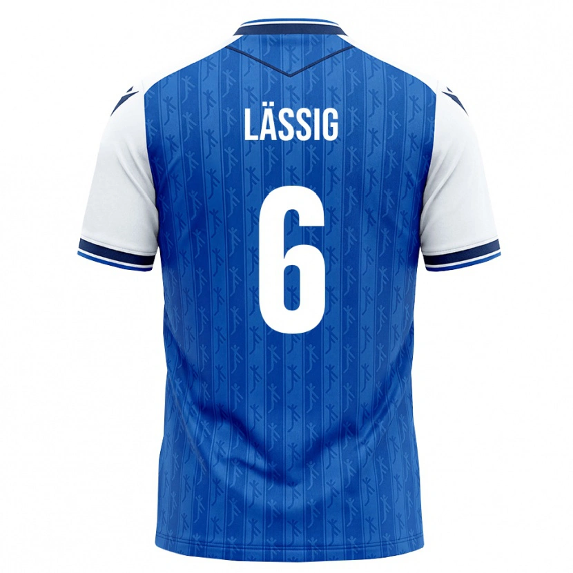 Danxen Dětské Valentin Lässig #6 Královská Modř Bílá Domů Hráčské Dresy 2026/27 Dres
