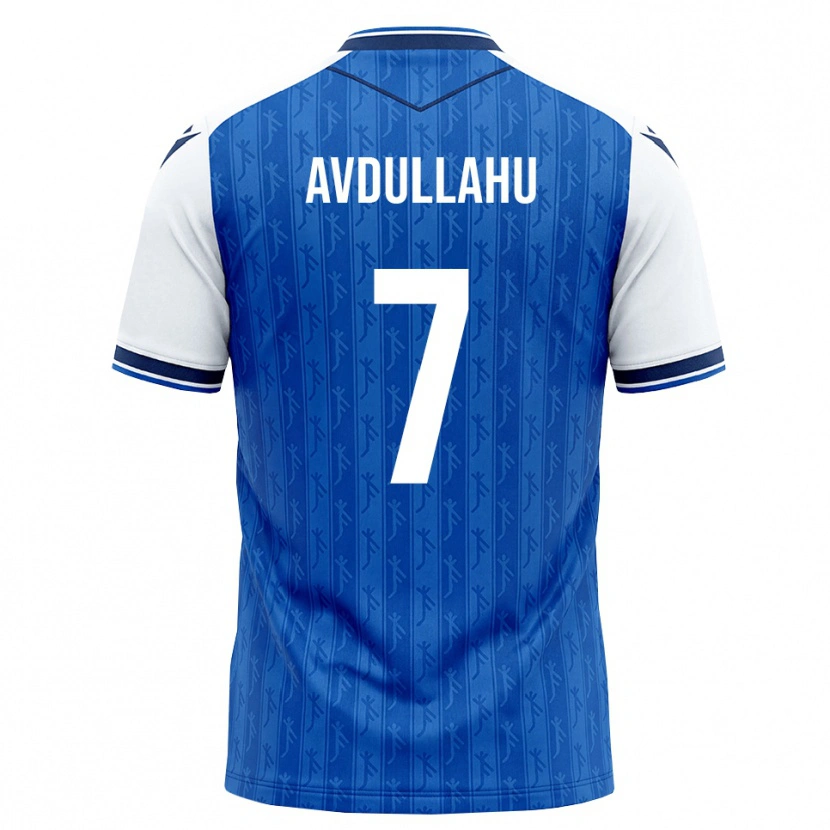 Danxen Dětské Leon Avdullahu #7 Královská Modř Bílá Domů Hráčské Dresy 2026/27 Dres