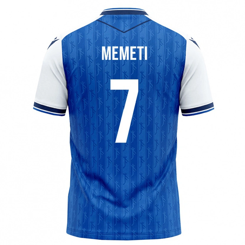 Danxen Dětské Erëleta Memeti #7 Královská Modř Bílá Domů Hráčské Dresy 2026/27 Dres