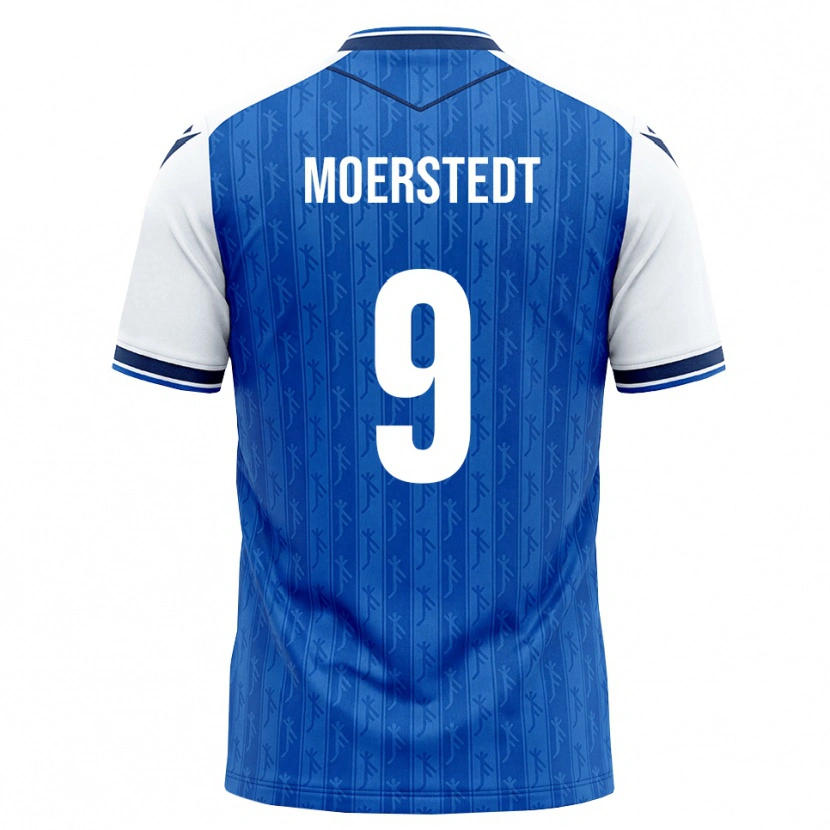 Danxen Dětské Max Moerstedt #9 Královská Modř Bílá Domů Hráčské Dresy 2026/27 Dres