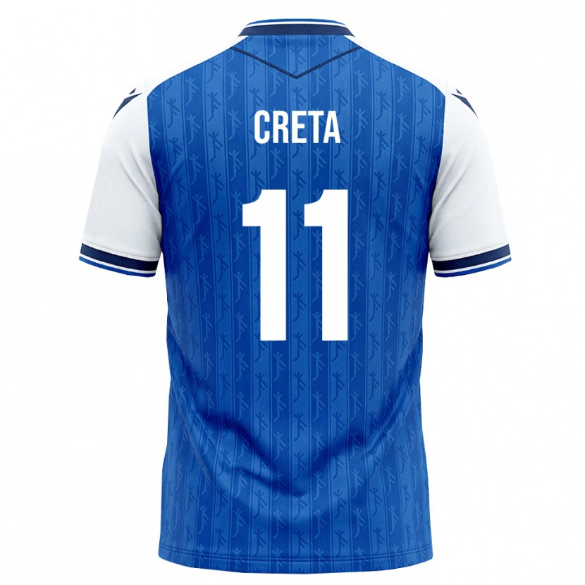 Danxen Dětské David Creța #11 Královská Modř Bílá Domů Hráčské Dresy 2026/27 Dres