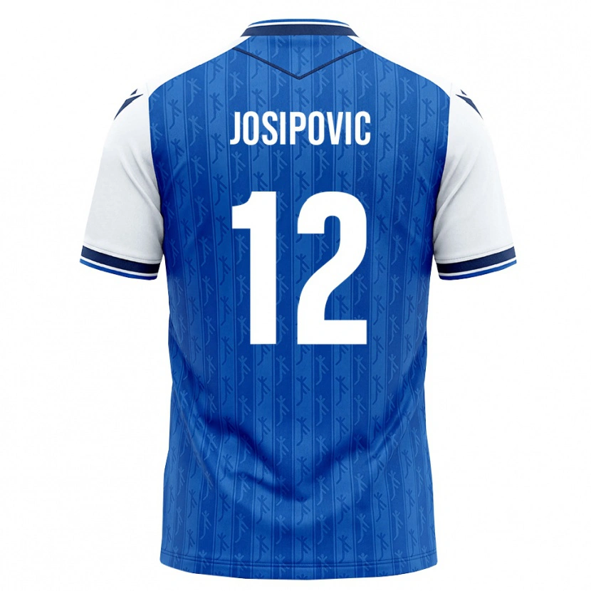 Danxen Dětské Mihael Josipovic #12 Královská Modř Bílá Domů Hráčské Dresy 2026/27 Dres