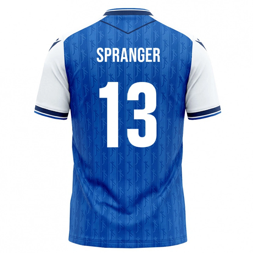 Danxen Dětské Tristan Spranger #13 Královská Modř Bílá Domů Hráčské Dresy 2026/27 Dres