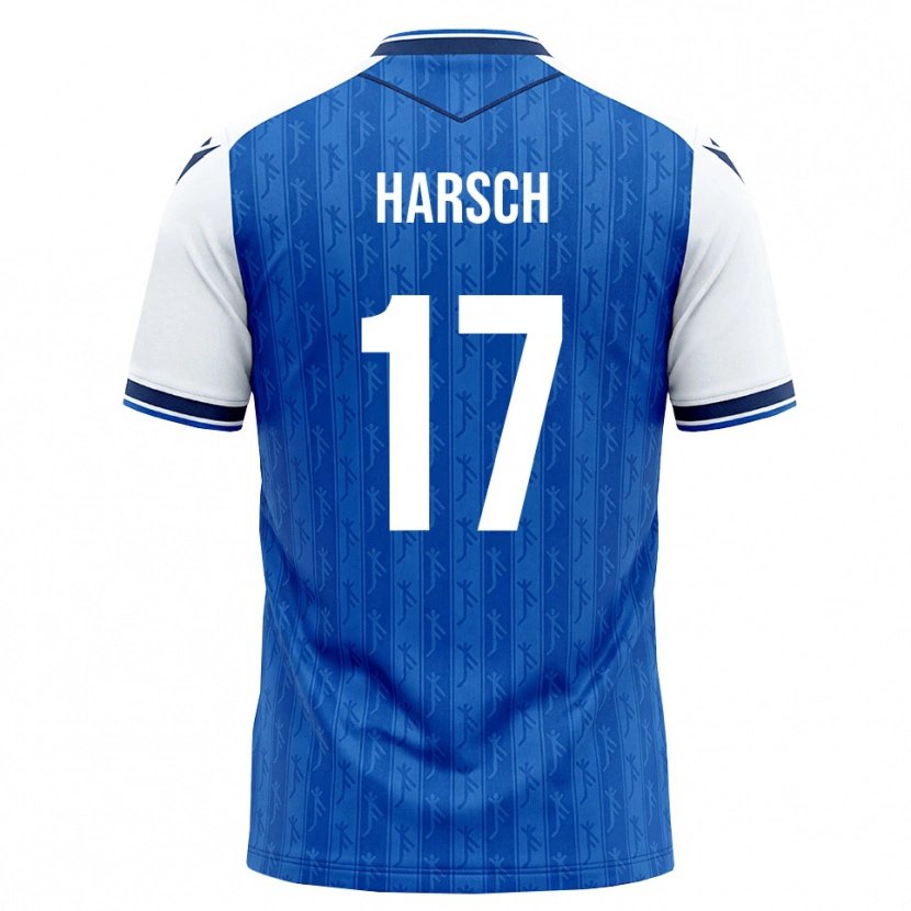 Danxen Dětské Franziska Harsch #17 Královská Modř Bílá Domů Hráčské Dresy 2026/27 Dres