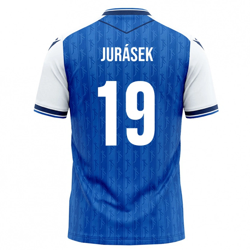 Danxen Dětské David Jurásek #19 Královská Modř Bílá Domů Hráčské Dresy 2026/27 Dres