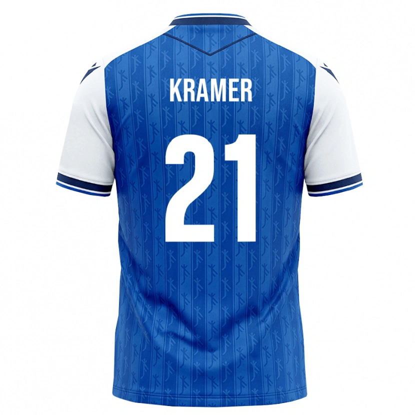 Danxen Dětské Emil Kramer #21 Královská Modř Bílá Domů Hráčské Dresy 2026/27 Dres