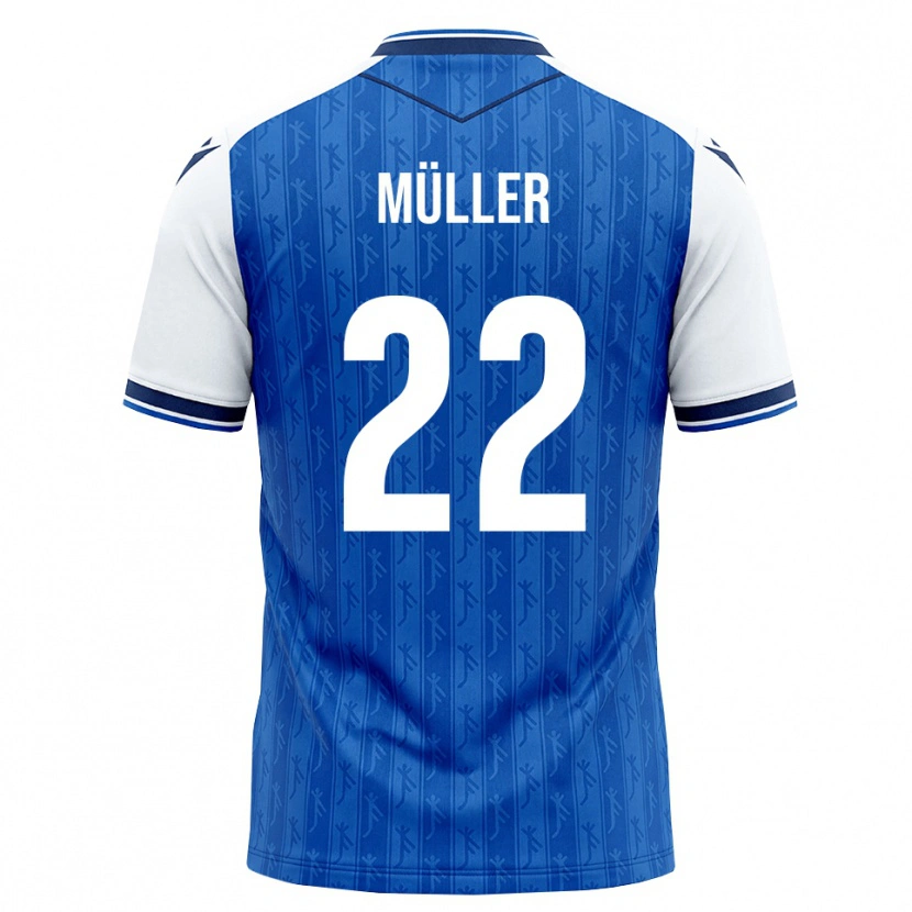 Danxen Dětské Tim Müller #22 Královská Modř Bílá Domů Hráčské Dresy 2026/27 Dres