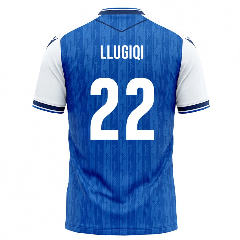 Danxen Dětské Arian Llugiqi #22 Královská Modř Bílá Domů Hráčské Dresy 2026/27 Dres