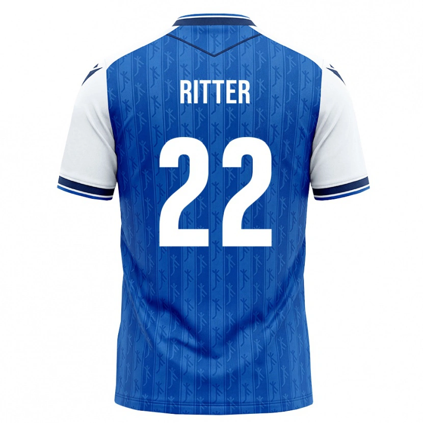 Danxen Dětské Sara Ritter #22 Královská Modř Bílá Domů Hráčské Dresy 2026/27 Dres