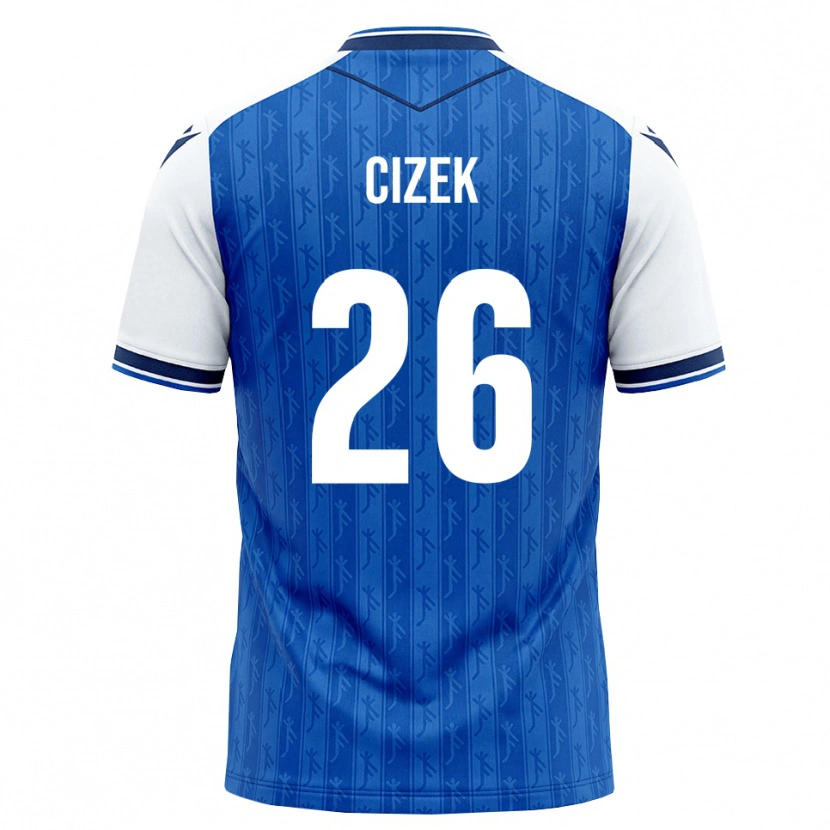 Danxen Dětské Krystof Cizek #26 Královská Modř Bílá Domů Hráčské Dresy 2026/27 Dres