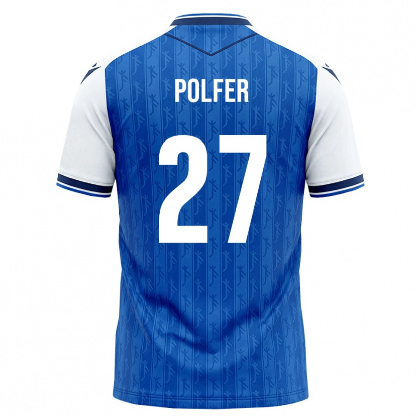 Danxen Dětské Jona Polfer #27 Královská Modř Bílá Domů Hráčské Dresy 2026/27 Dres
