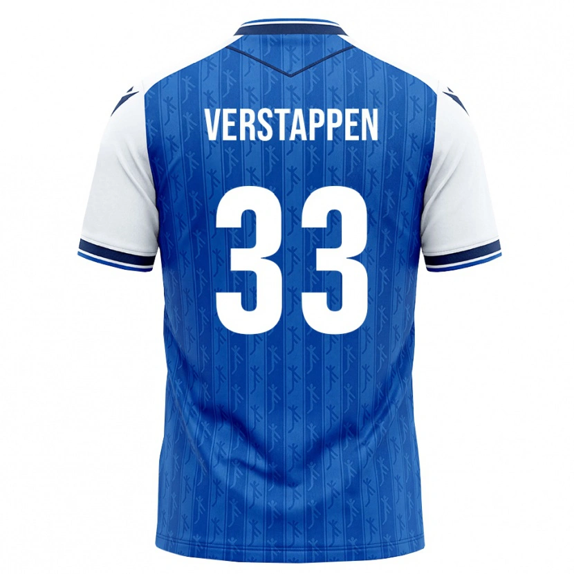 Danxen Dětské Eric Verstappen #33 Královská Modř Bílá Domů Hráčské Dresy 2026/27 Dres