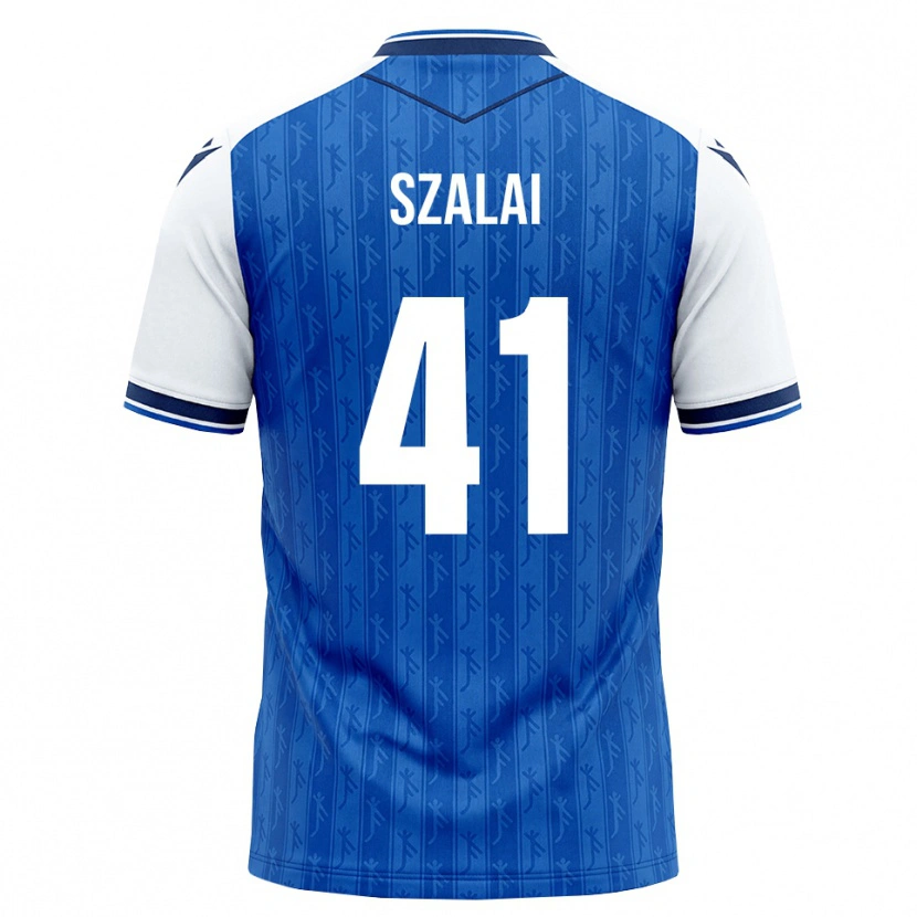 Danxen Dětské Attila Szalai #41 Královská Modř Bílá Domů Hráčské Dresy 2026/27 Dres