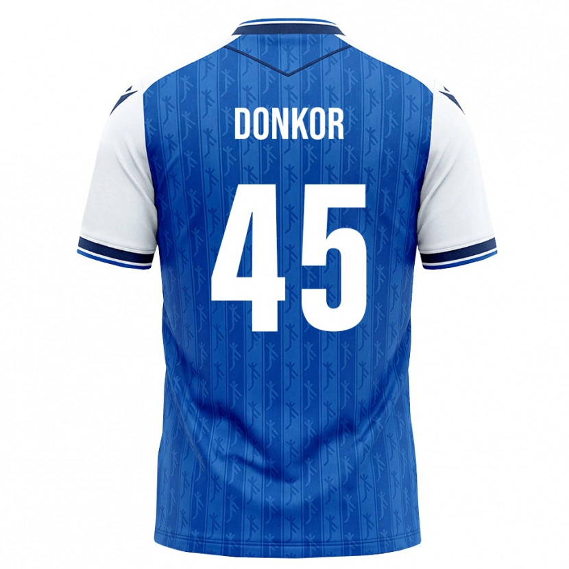 Danxen Dětské Denis Donkor #45 Královská Modř Bílá Domů Hráčské Dresy 2026/27 Dres