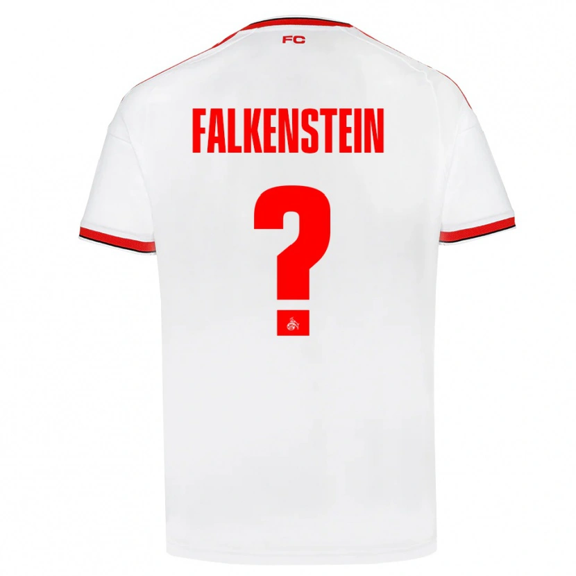Danxen Dětské Emilio Falkenstein #0 Bílá Červená Černá Domů Hráčské Dresy 2026/27 Dres
