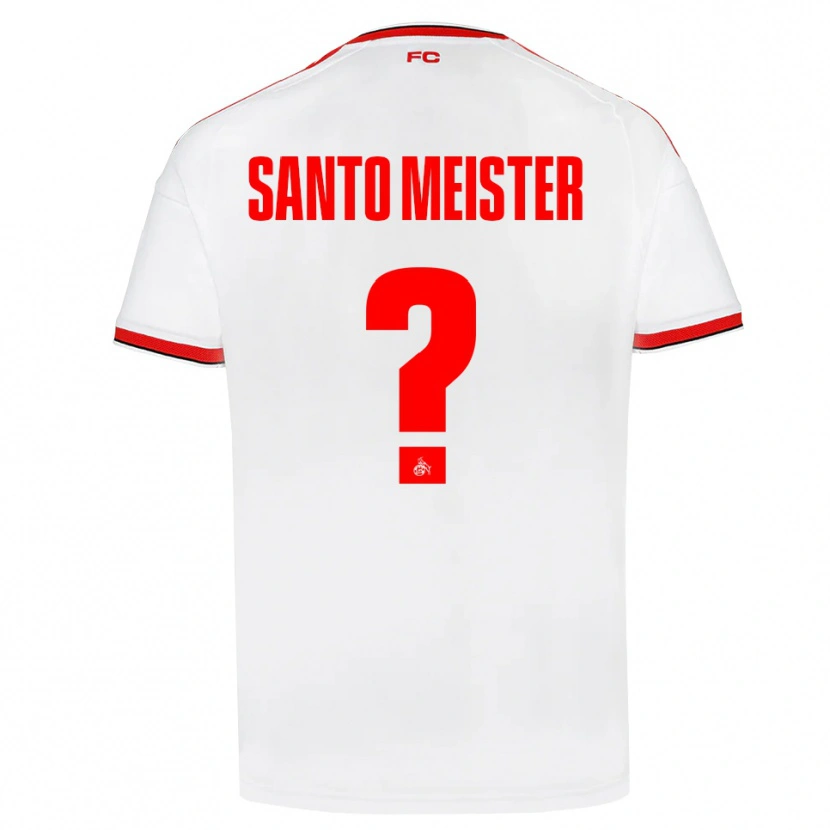 Danxen Dětské Julius Santo Meister #0 Bílá Červená Černá Domů Hráčské Dresy 2026/27 Dres