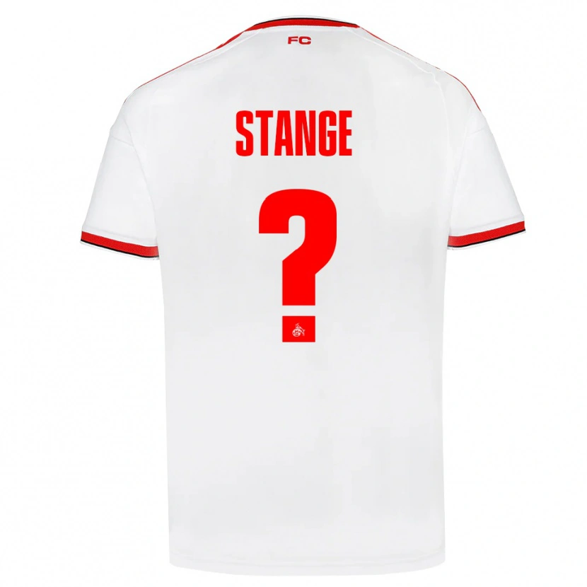 Danxen Dětské Julian Stange #0 Bílá Červená Černá Domů Hráčské Dresy 2026/27 Dres