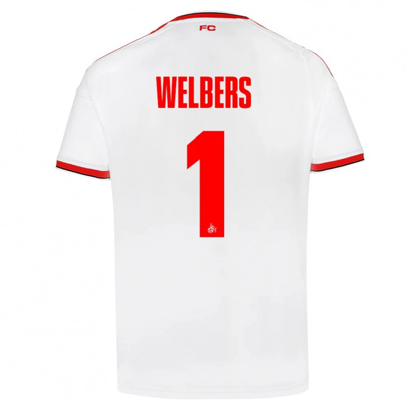Danxen Dětské Jakob Welbers #1 Bílá Červená Černá Domů Hráčské Dresy 2026/27 Dres