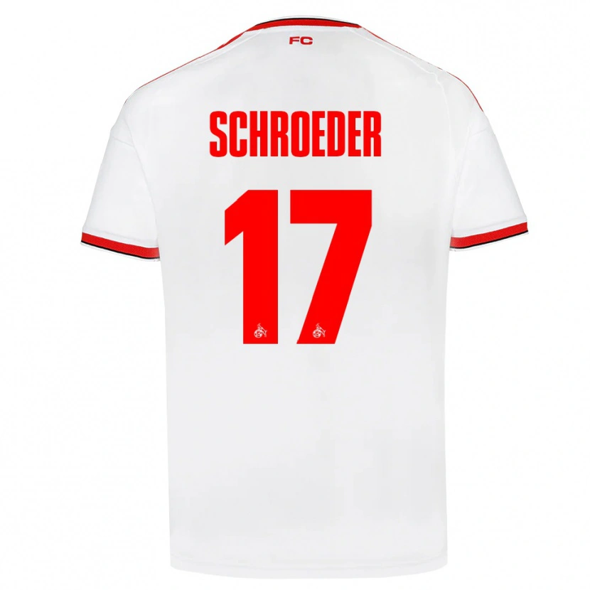 Danxen Dětské Alexander Schroeder #17 Bílá Červená Černá Domů Hráčské Dresy 2026/27 Dres