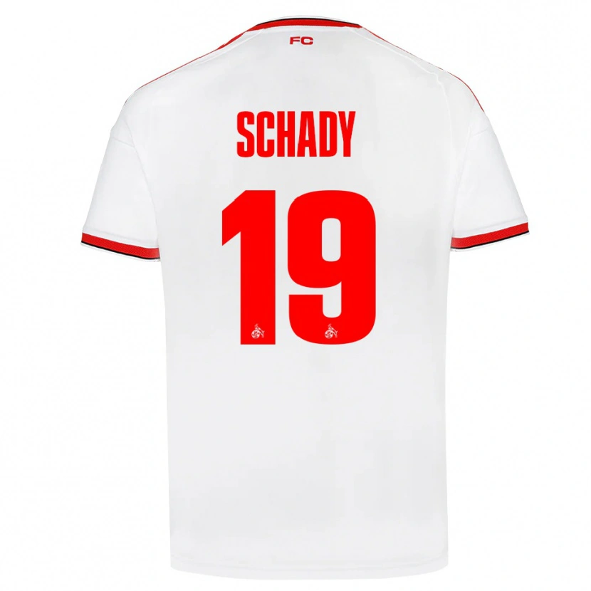 Danxen Dětské Alexis Schady #19 Bílá Červená Černá Domů Hráčské Dresy 2026/27 Dres