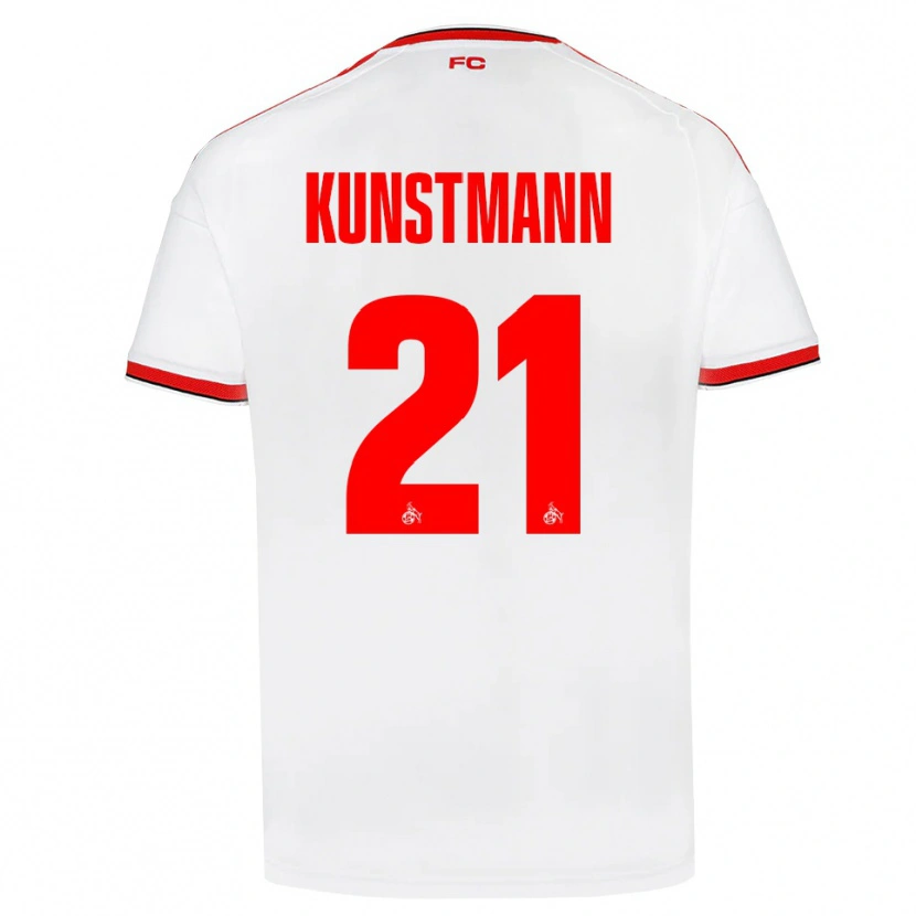 Danxen Dětské Jonas Kunstmann #21 Bílá Červená Černá Domů Hráčské Dresy 2026/27 Dres