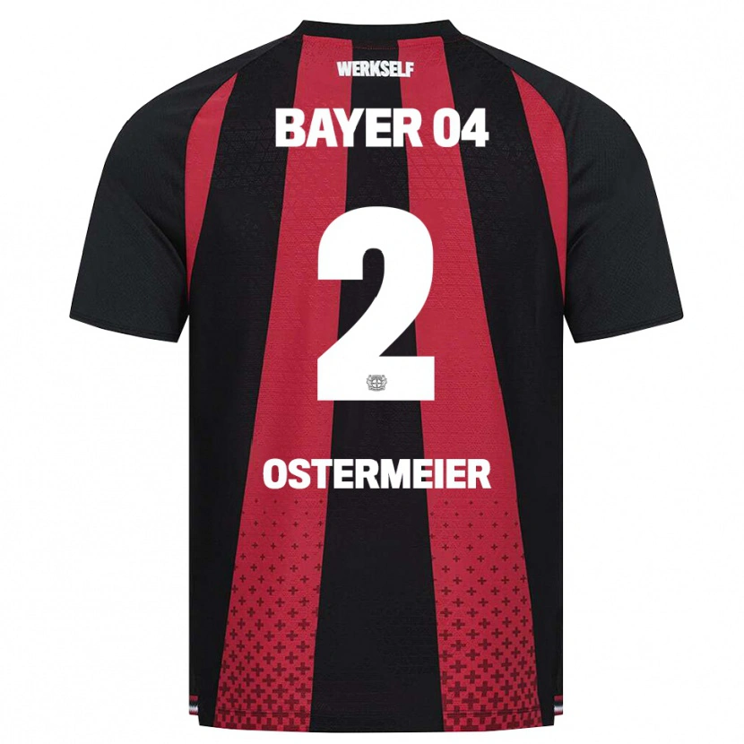 Danxen Dětské Selina Ostermeier #2 Černá Bílá Červená Domů Hráčské Dresy 2026/27 Dres