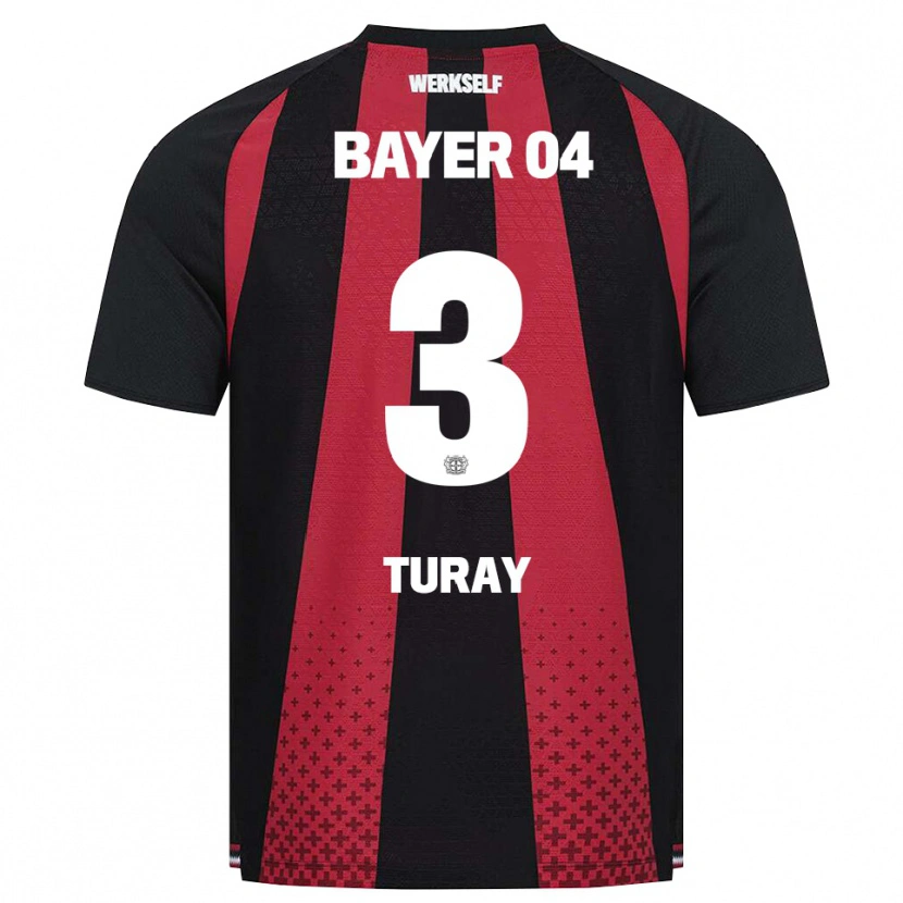 Danxen Dětské Osman Turay #3 Černá Bílá Červená Domů Hráčské Dresy 2026/27 Dres