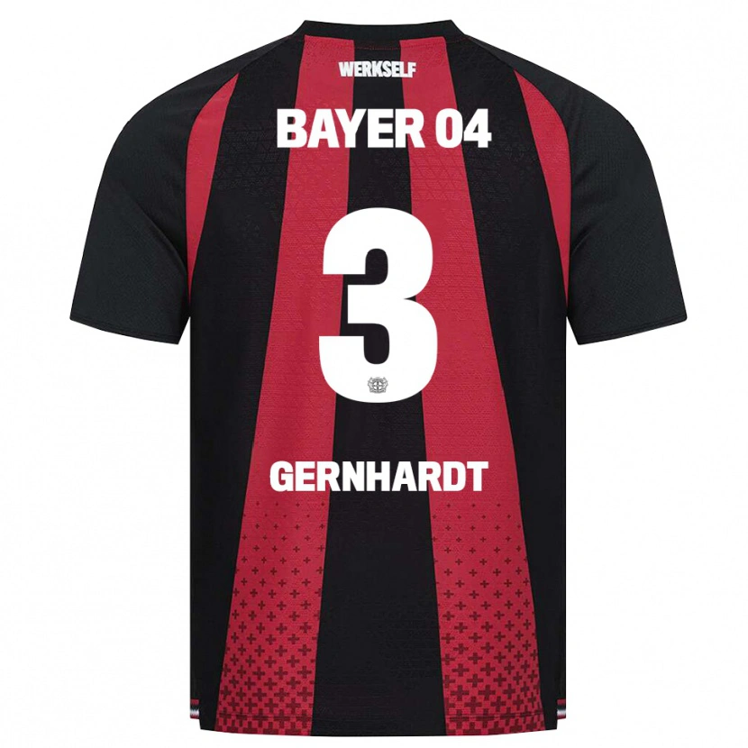 Danxen Dětské Nils Gernhardt #3 Černá Bílá Červená Domů Hráčské Dresy 2026/27 Dres