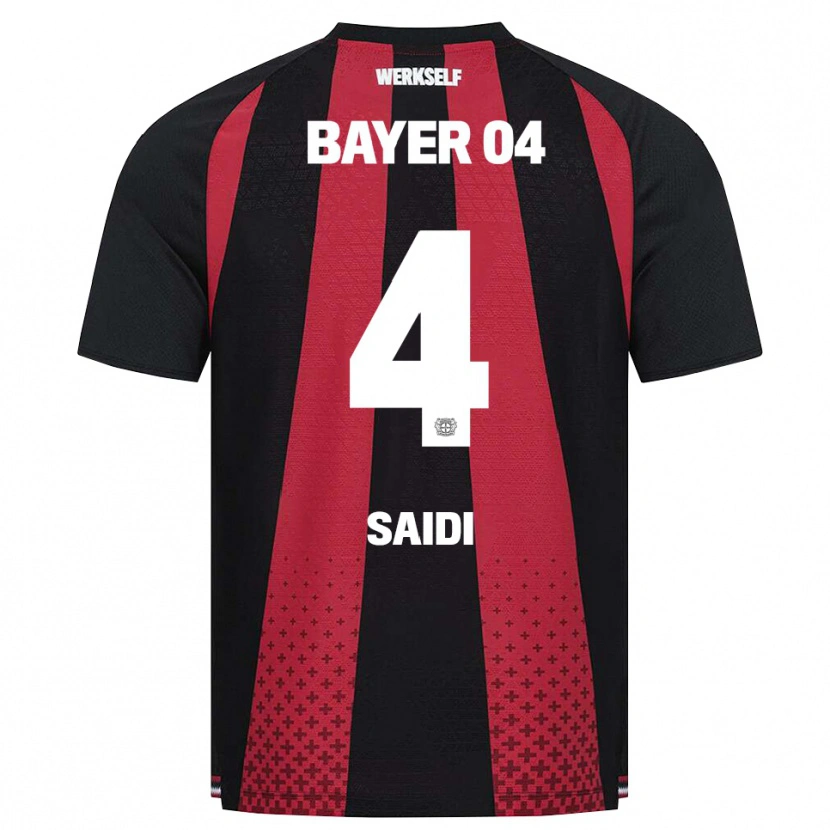 Danxen Dětské Obaid Saidi #4 Černá Bílá Červená Domů Hráčské Dresy 2026/27 Dres