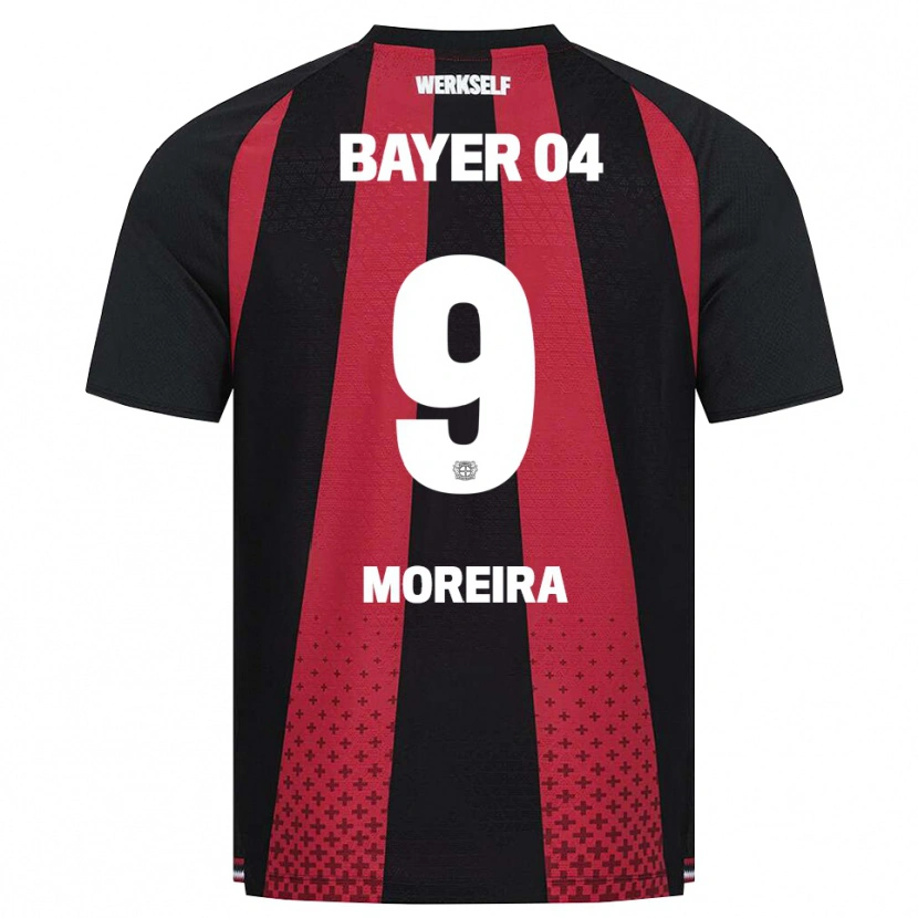 Danxen Dětské Afonso Moreira #9 Černá Bílá Červená Domů Hráčské Dresy 2026/27 Dres