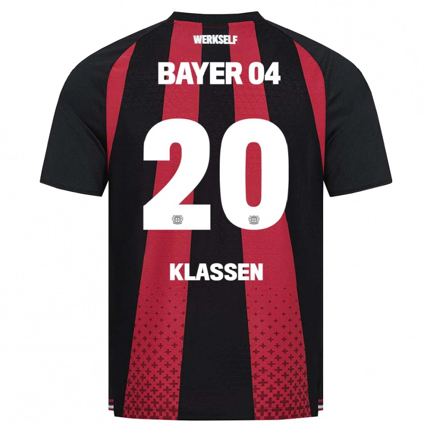 Danxen Dětské Ole Klaßen #20 Černá Bílá Červená Domů Hráčské Dresy 2026/27 Dres