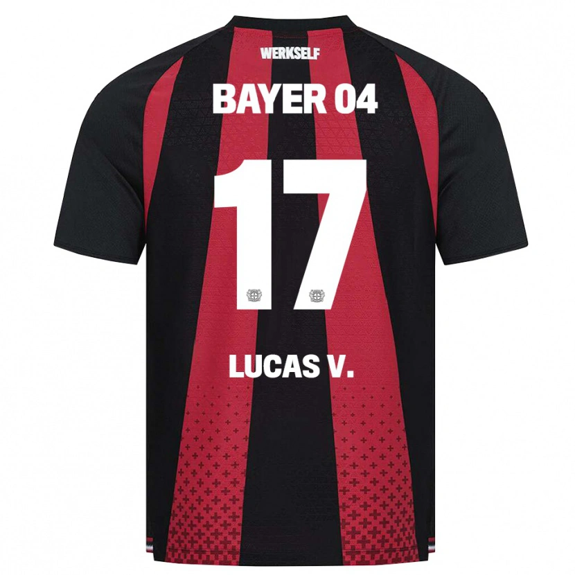 Danxen Dětské Lucas Vázquez #17 Černá Bílá Červená Domů Hráčské Dresy 2026/27 Dres