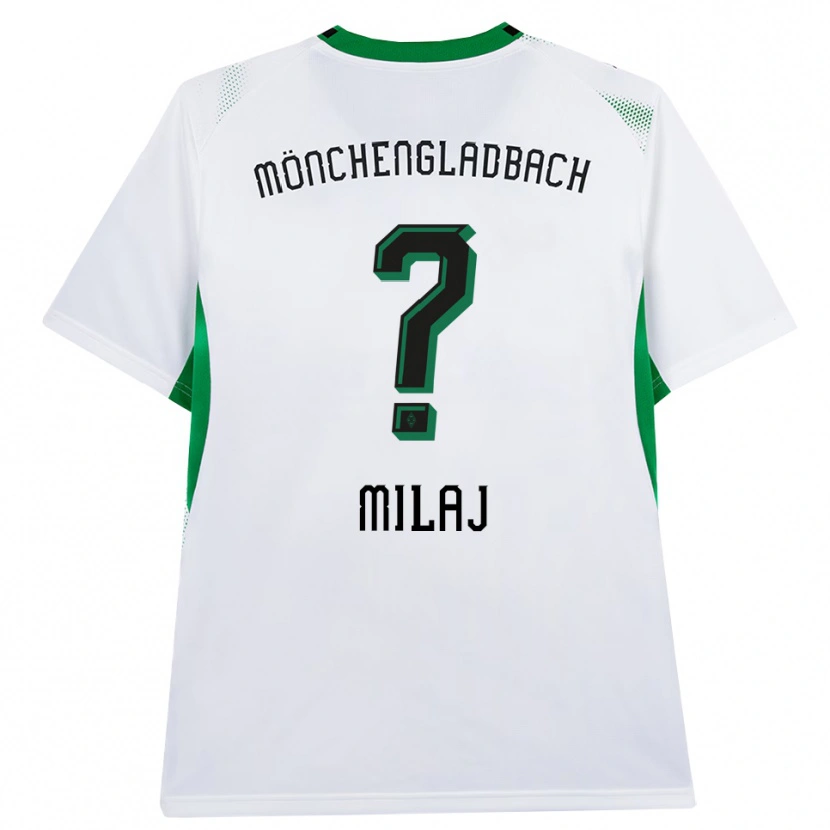 Danxen Dětské Adonis Milaj #0 Bílá Černá Zelená Domů Hráčské Dresy 2026/27 Dres