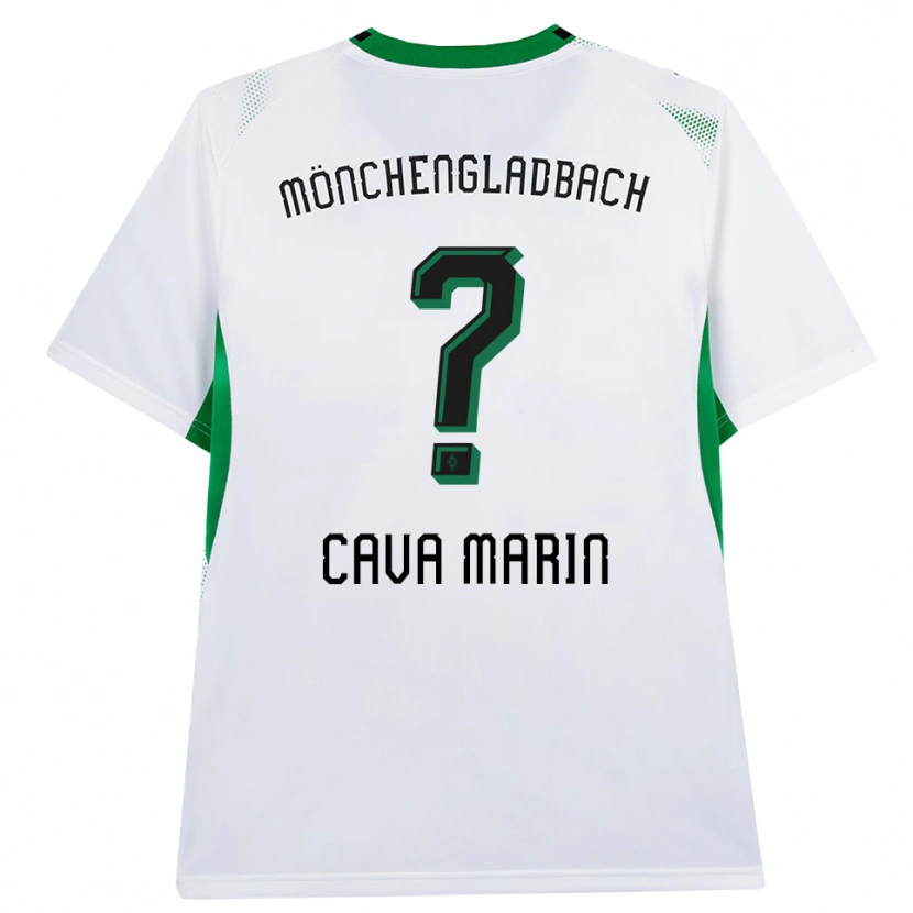 Danxen Dětské Sofia Cava Marin #0 Bílá Černá Zelená Domů Hráčské Dresy 2026/27 Dres