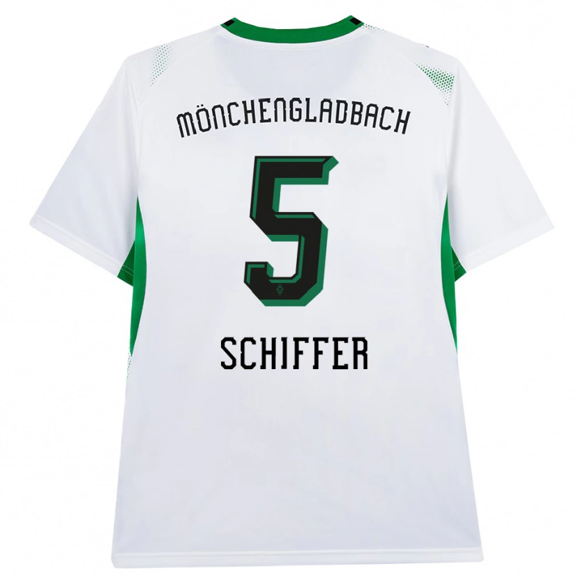 Danxen Dětské Ben Schiffer #5 Bílá Černá Zelená Domů Hráčské Dresy 2026/27 Dres
