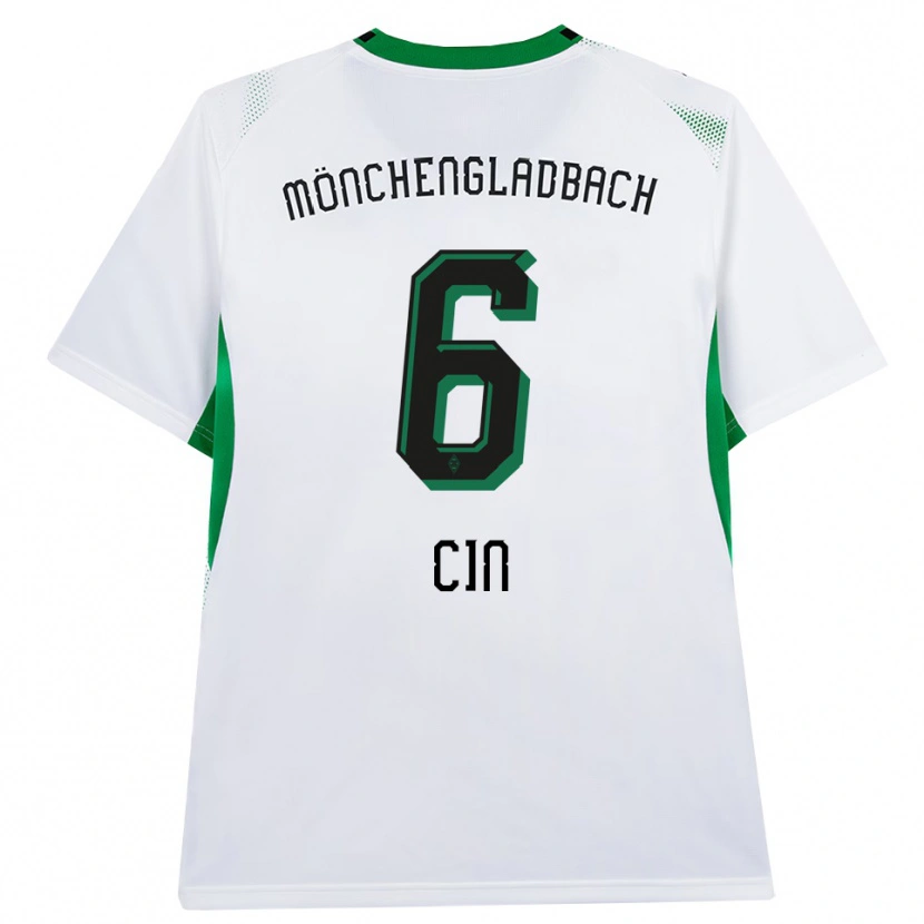 Danxen Dětské Miray Cin #6 Bílá Černá Zelená Domů Hráčské Dresy 2026/27 Dres