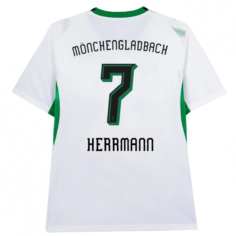 Danxen Dětské Patrick Herrmann #7 Bílá Černá Zelená Domů Hráčské Dresy 2026/27 Dres