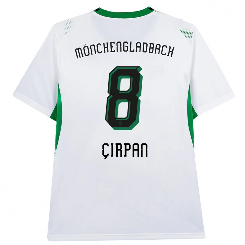 Danxen Dětské Kemal Çırpan #8 Bílá Černá Zelená Domů Hráčské Dresy 2026/27 Dres